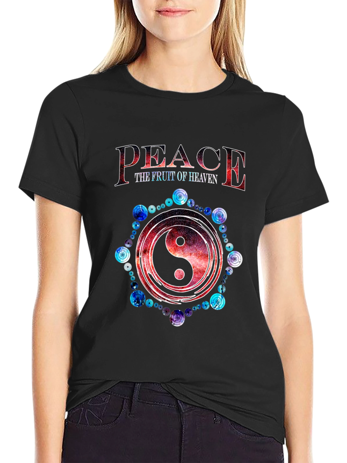 Peace the Fruit of Heaven Yin Yang T-Shirt