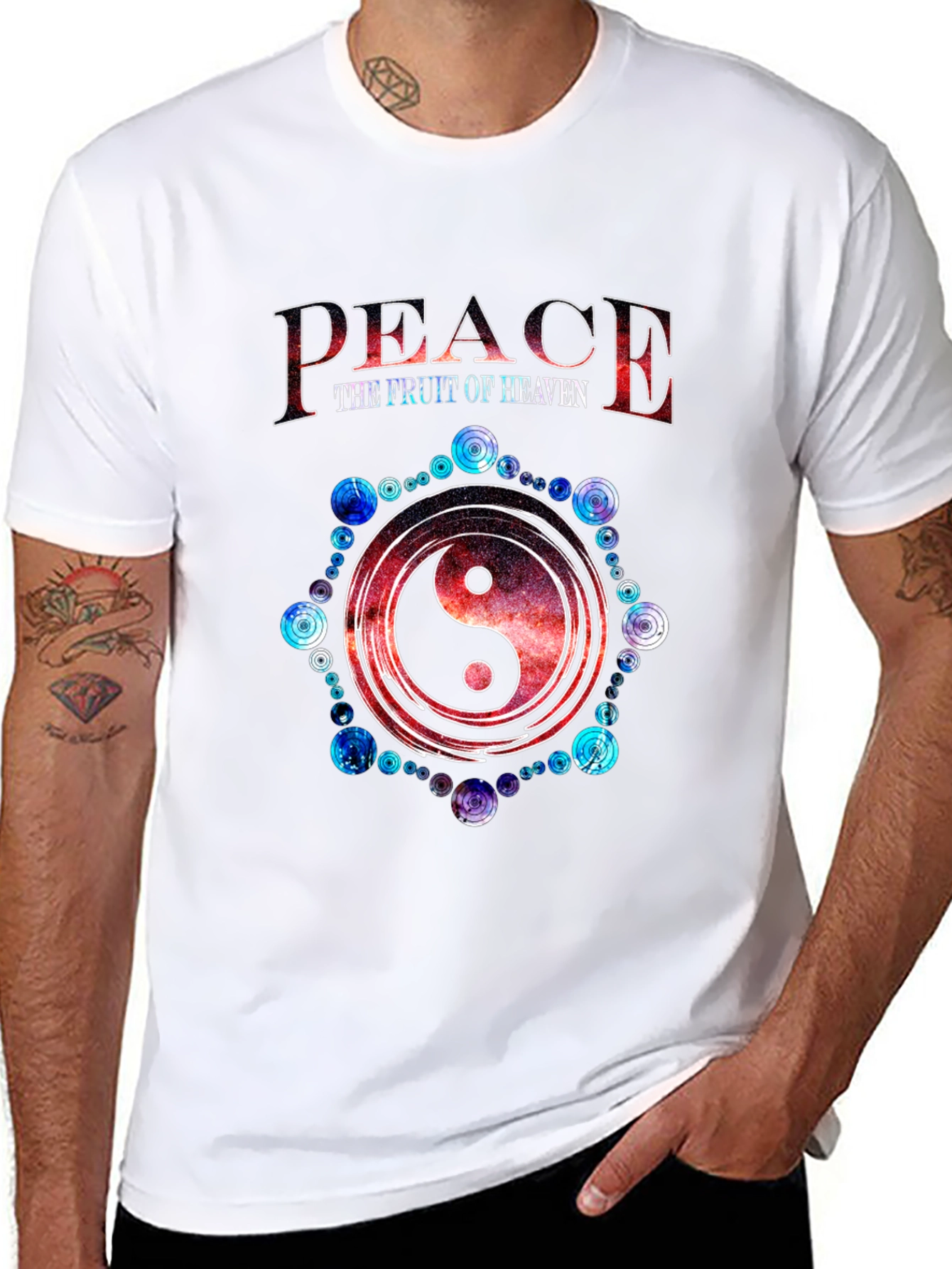 Peace the Fruit of Heaven Yin Yang T-Shirt