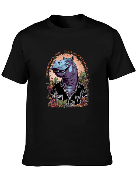 Hippo Nature Simplicity Graphic Tee