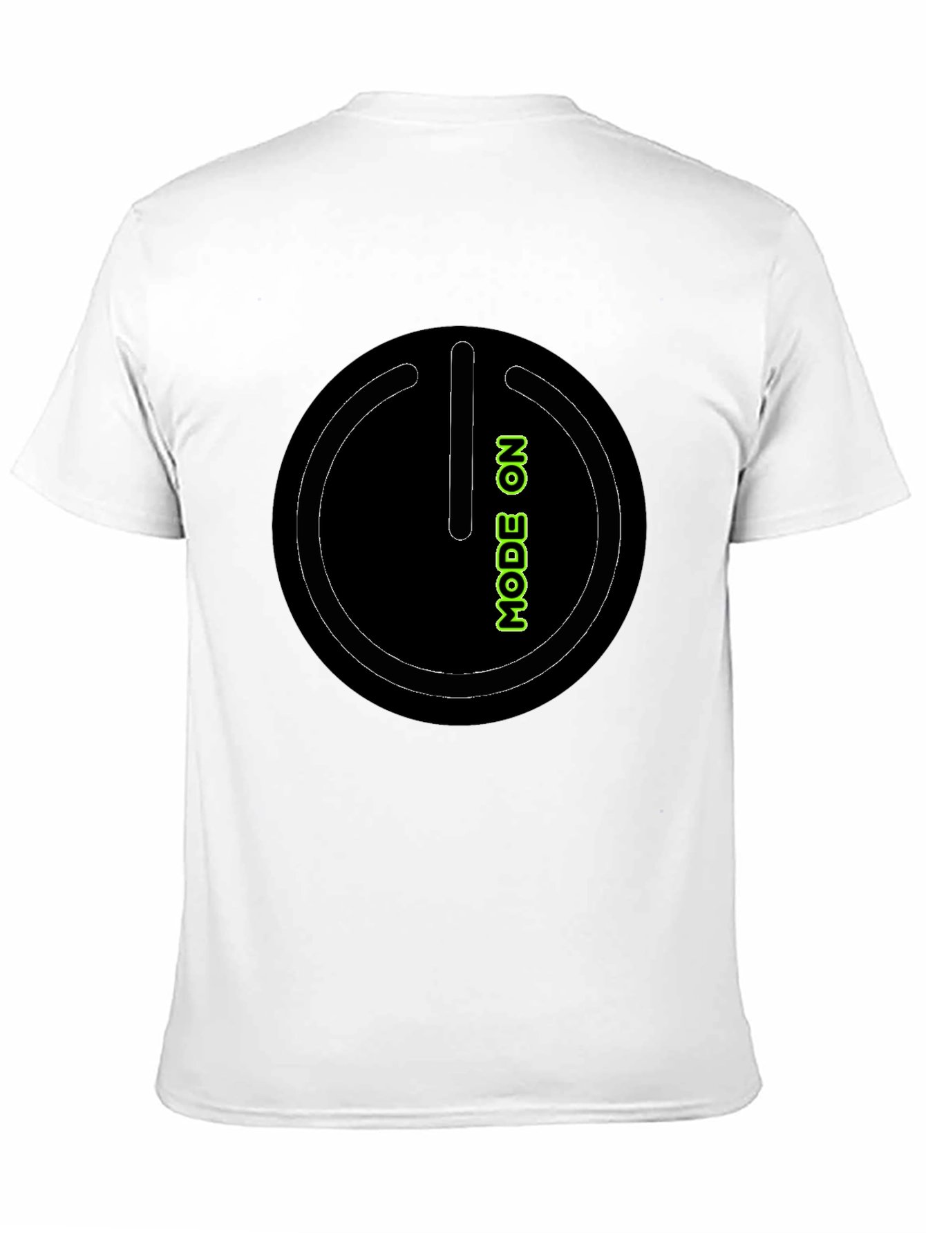 Mode On Black Graphic Tee