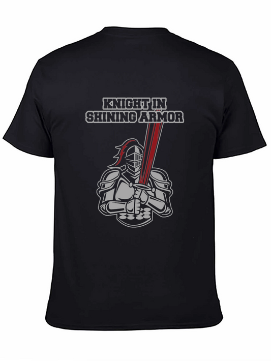 Knight in Shining Armor Graphic Tee - Black