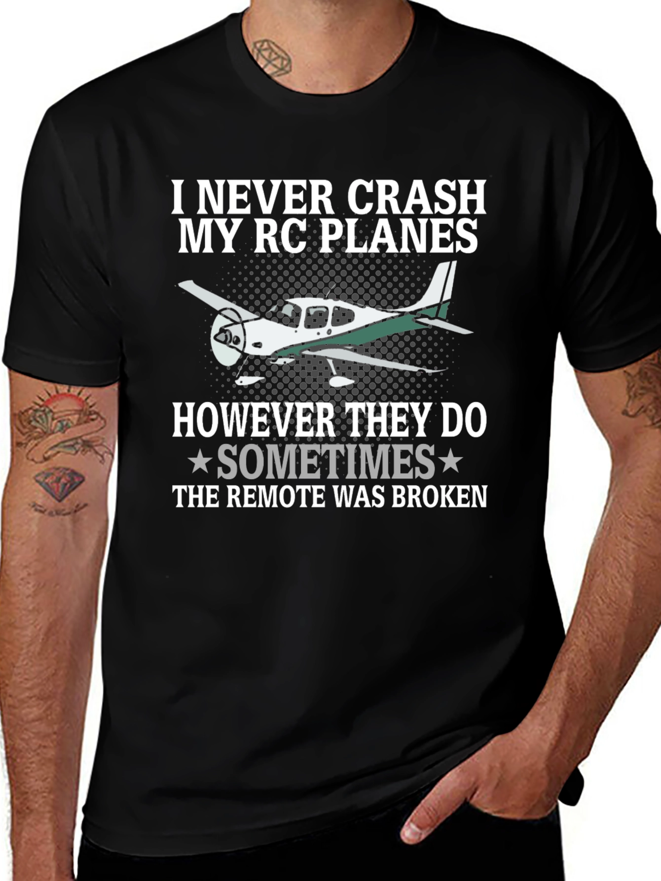 I Never Crash My RC Planes T-Shirt
