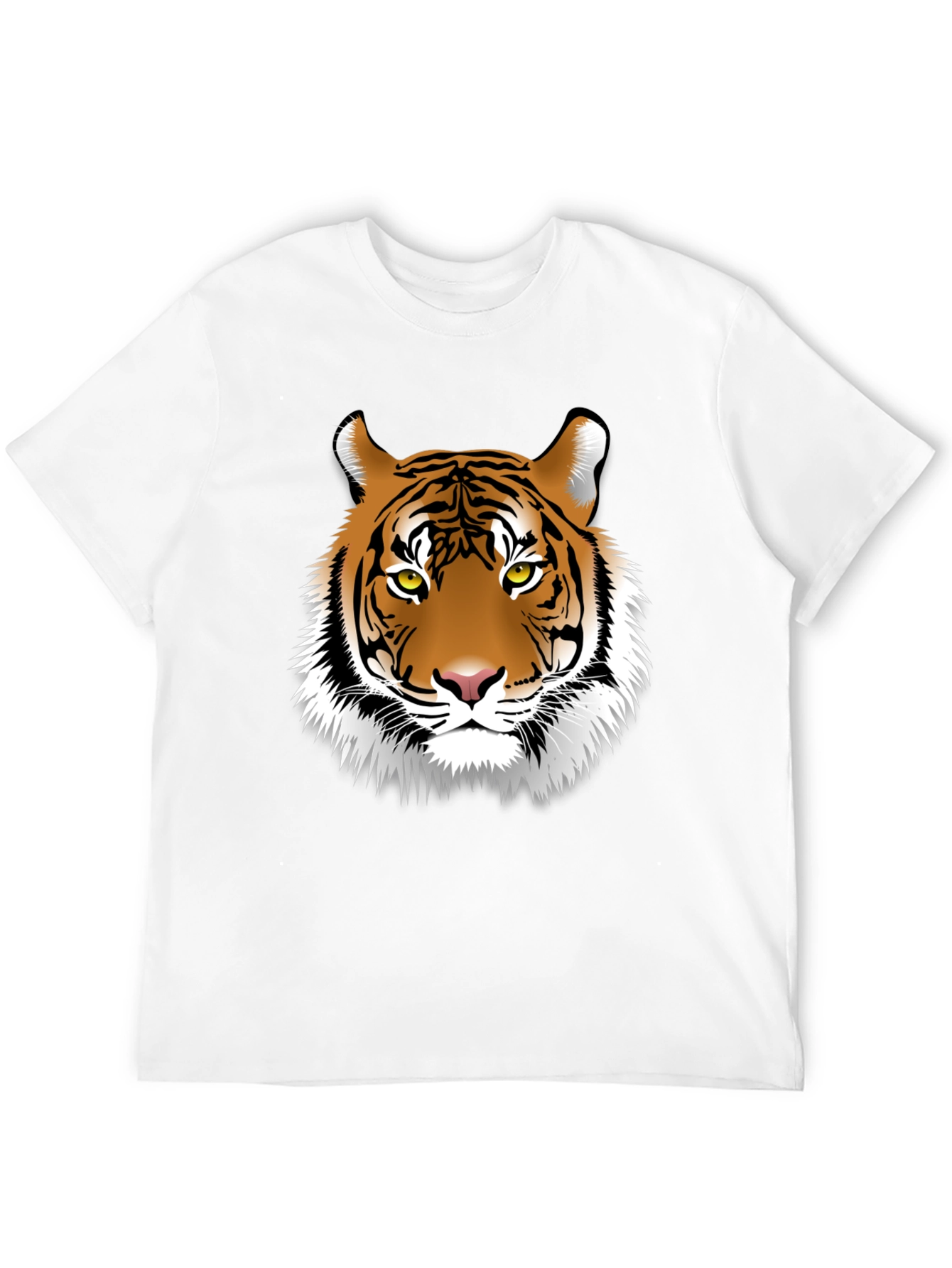 Tiger Graphic Tee - Black Cotton Blend T-Shirt