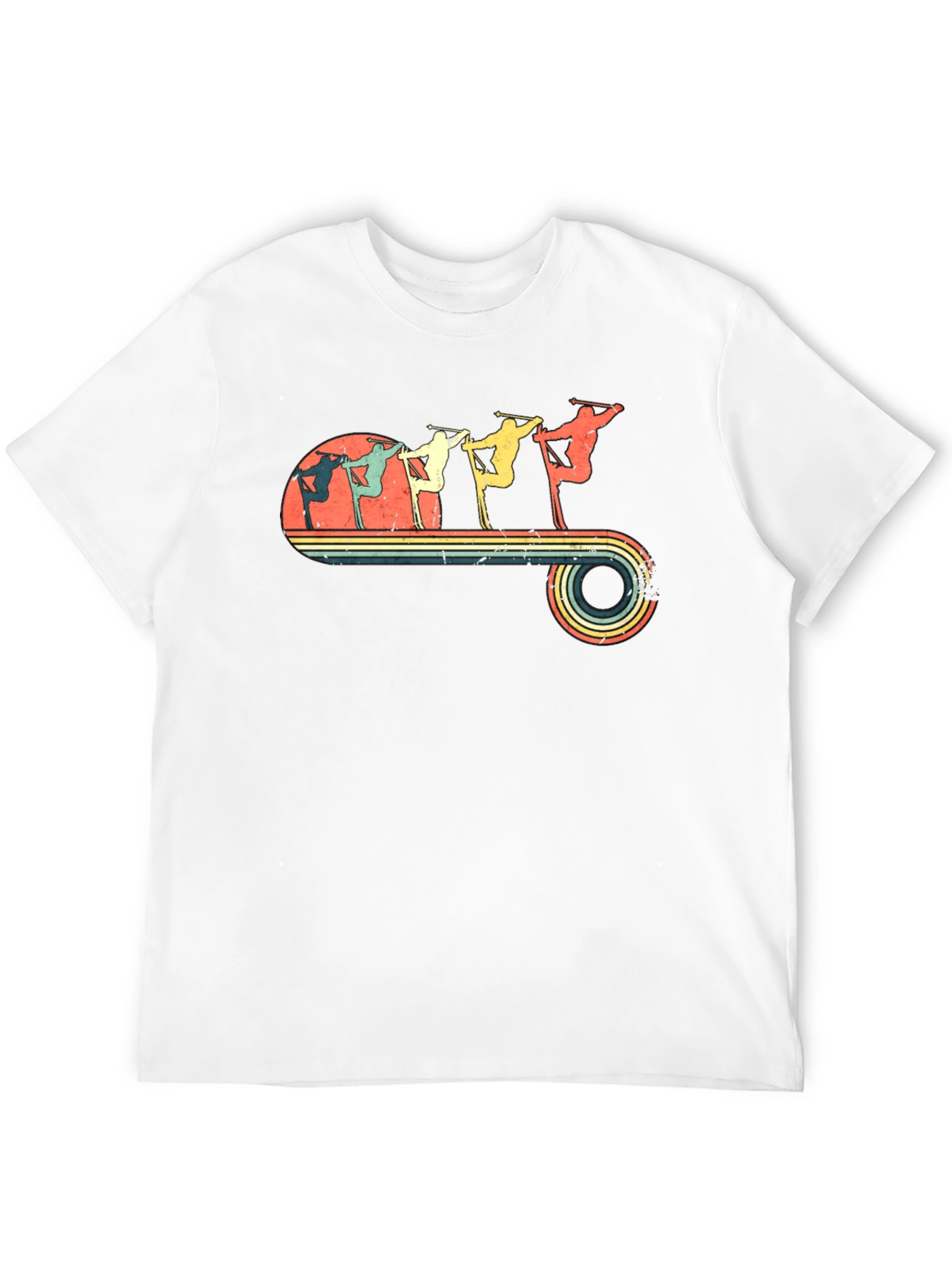Retro Skiing Evolution T-Shirt