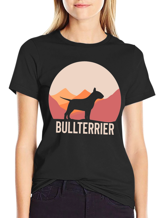 Bull Terrier Silhouette Graphic T-Shirt