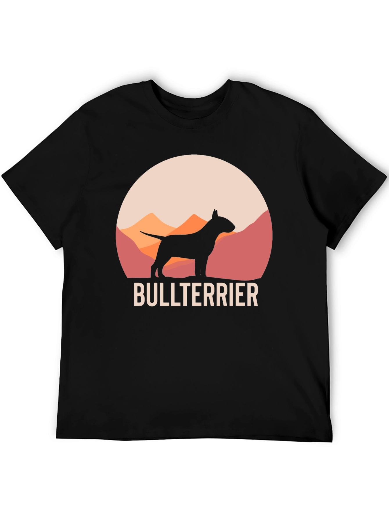 Bull Terrier Silhouette Graphic T-Shirt