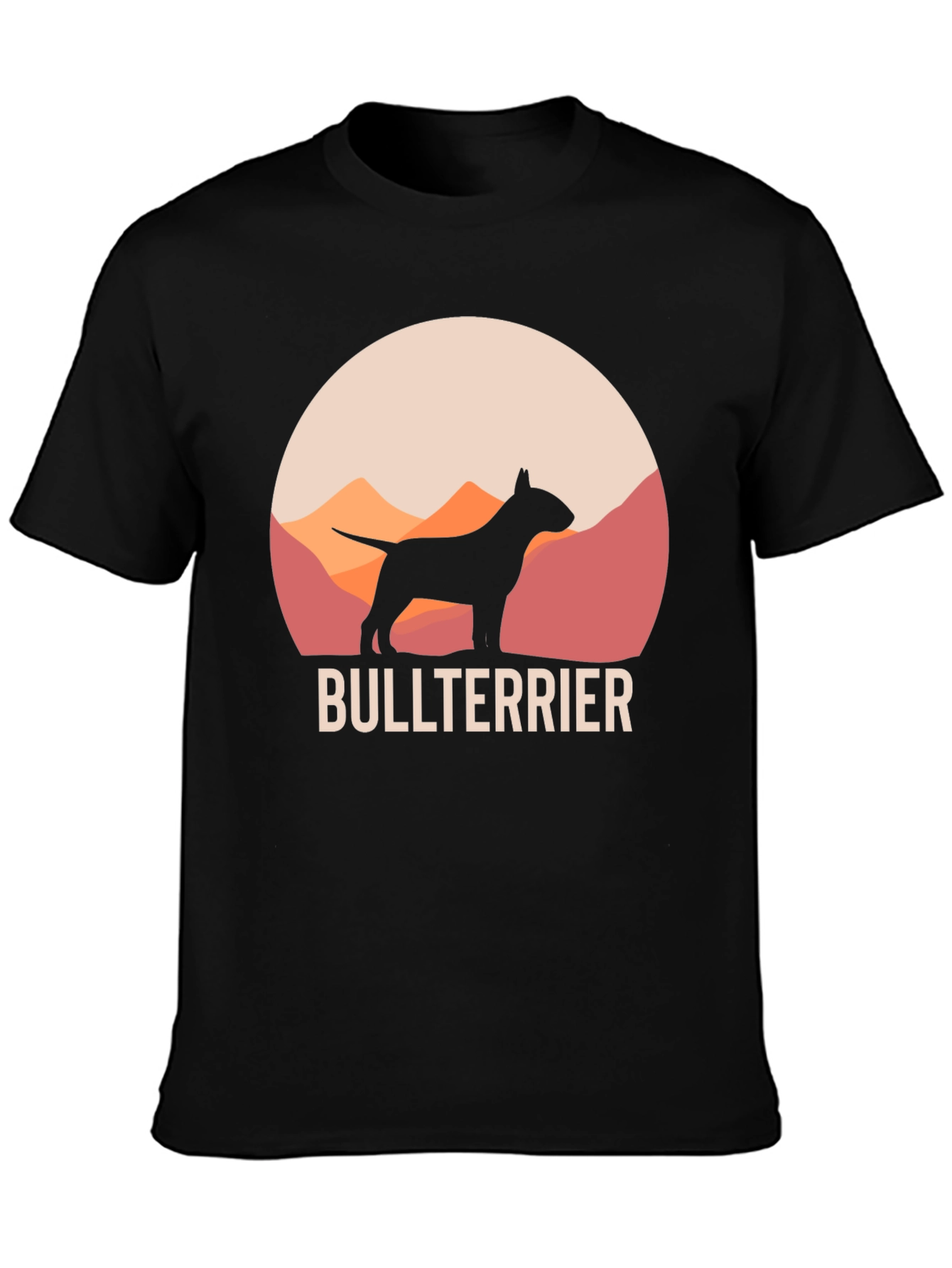 Bull Terrier Silhouette Graphic T-Shirt