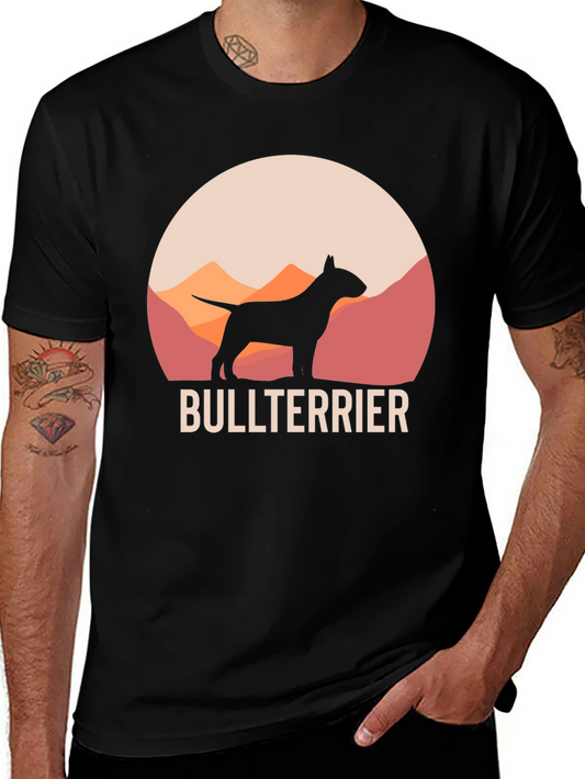 Bull Terrier Silhouette Graphic T-Shirt