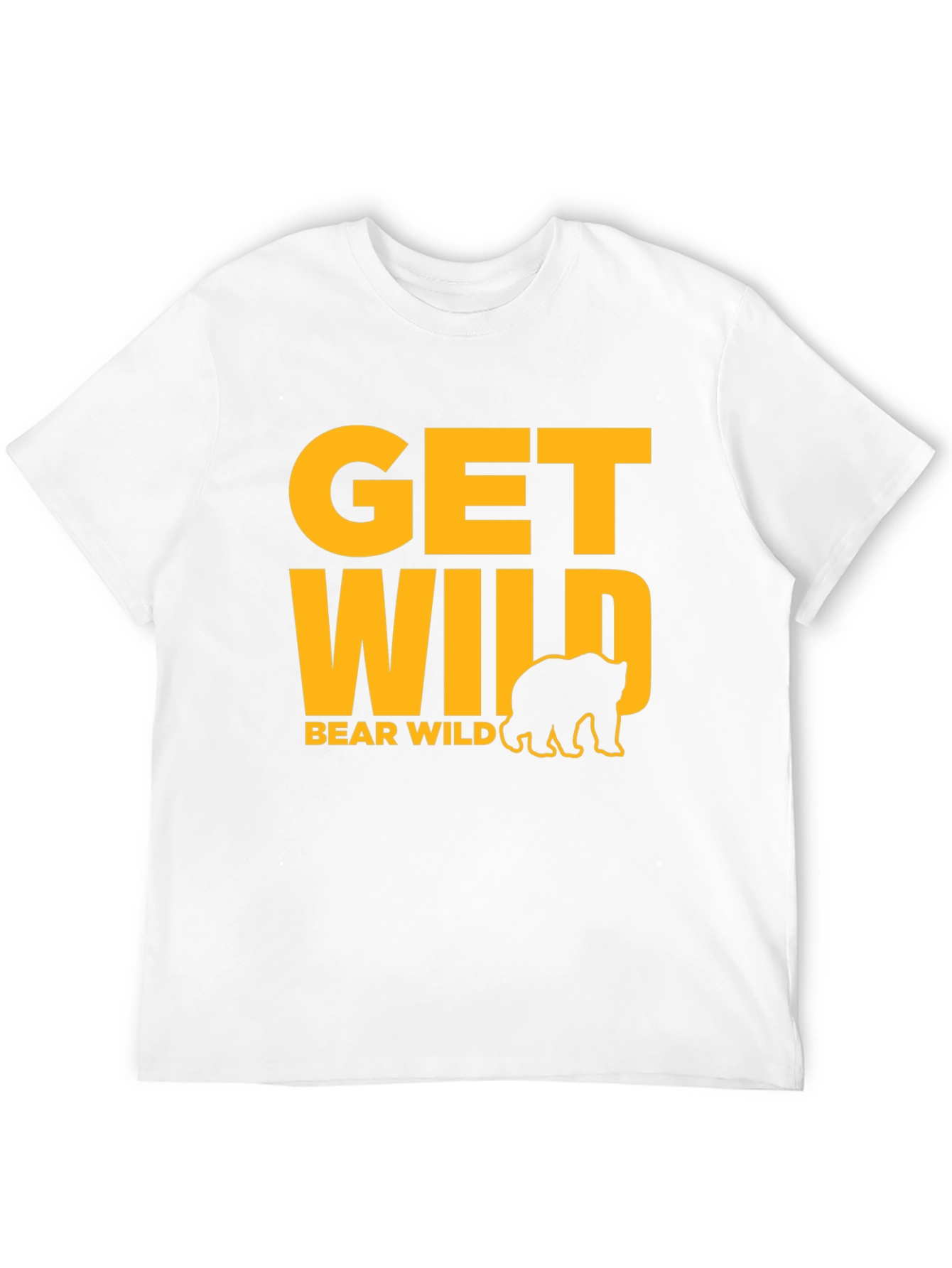 Get Wild Bear Graphic Tee - Black