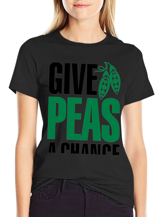 Give Peas a Chance T-Shirt - Soft Cotton Blend