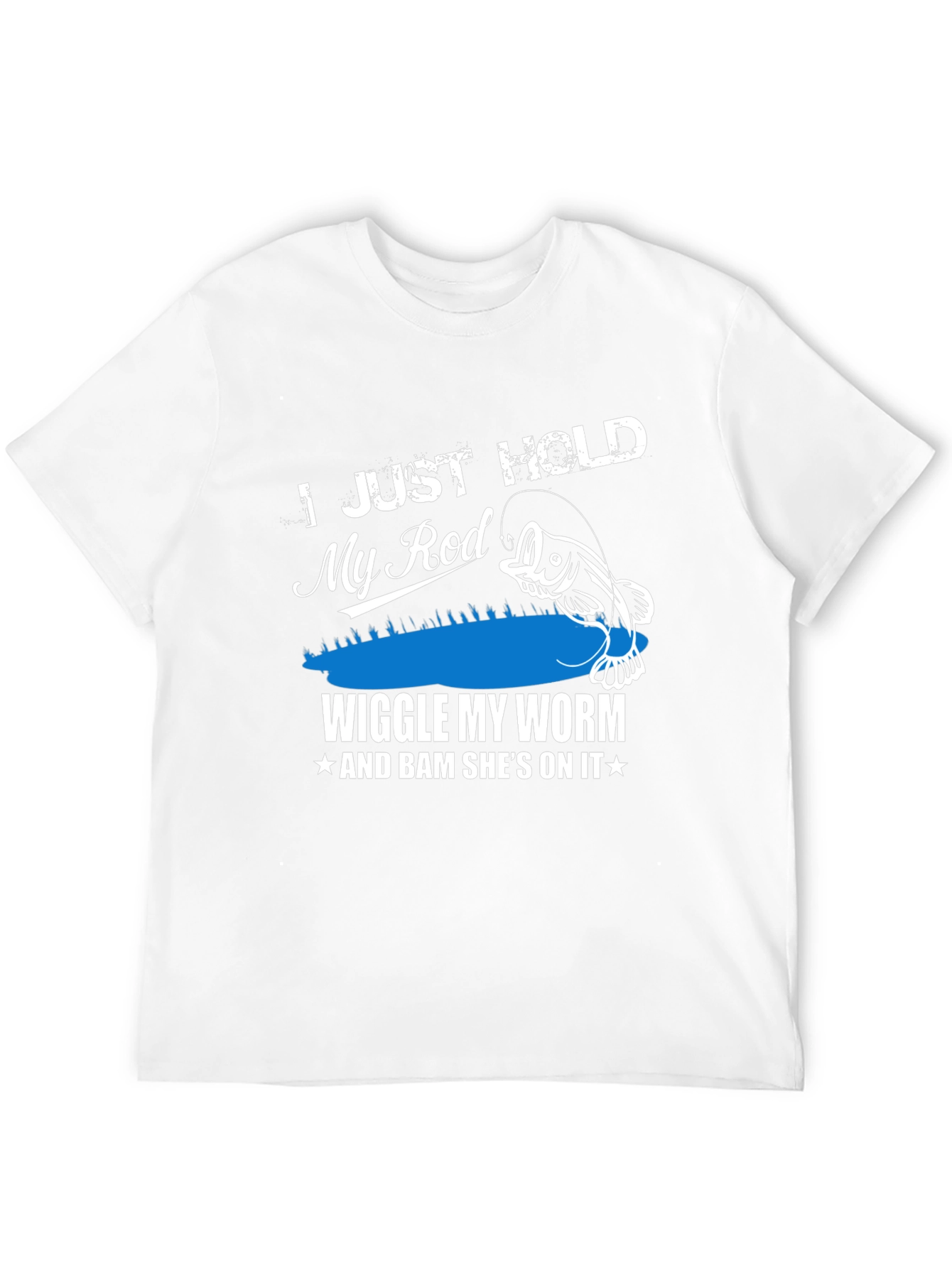 Fishing Humor T-Shirt - Wiggle My Worm