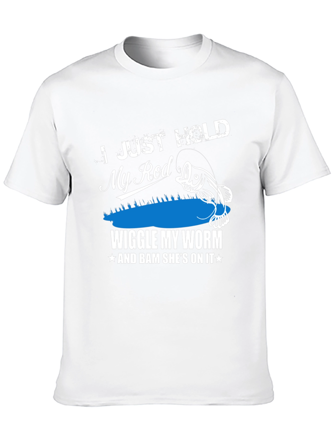 Fishing Humor T-Shirt - Wiggle My Worm