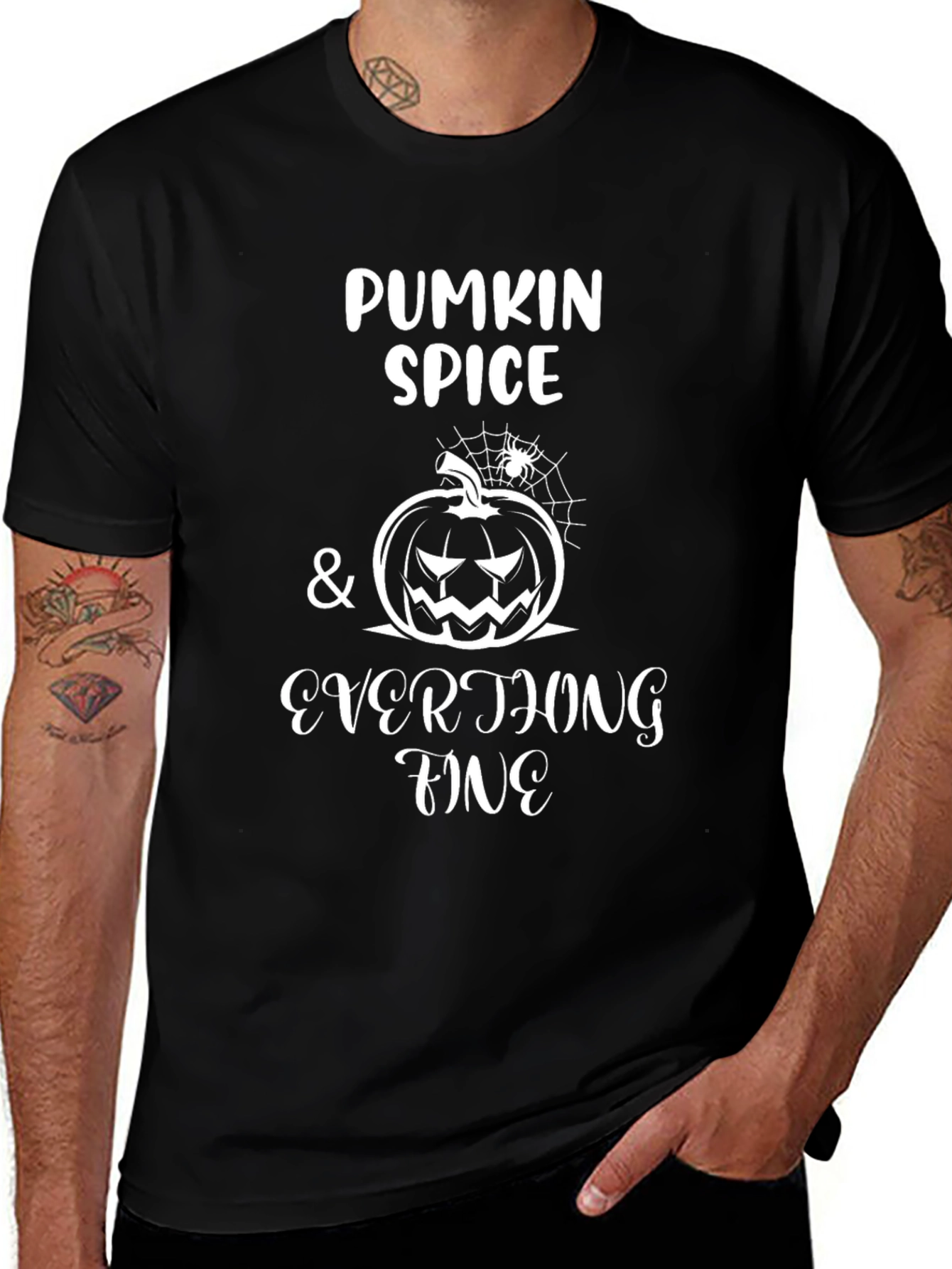 Pumpkin Spice & Everything Fine Halloween T-Shirt