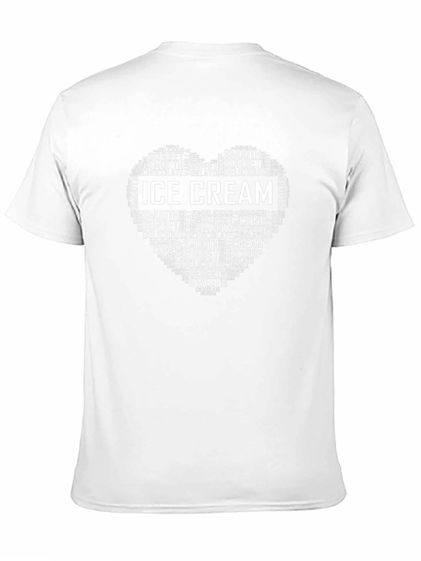 Ice Cream Lovers Word Art T-Shirt