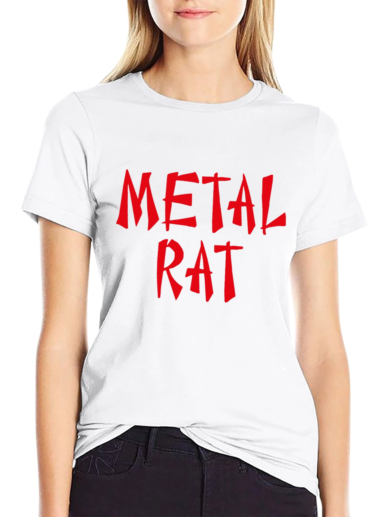 Metal Rat Graphic Black T-Shirt