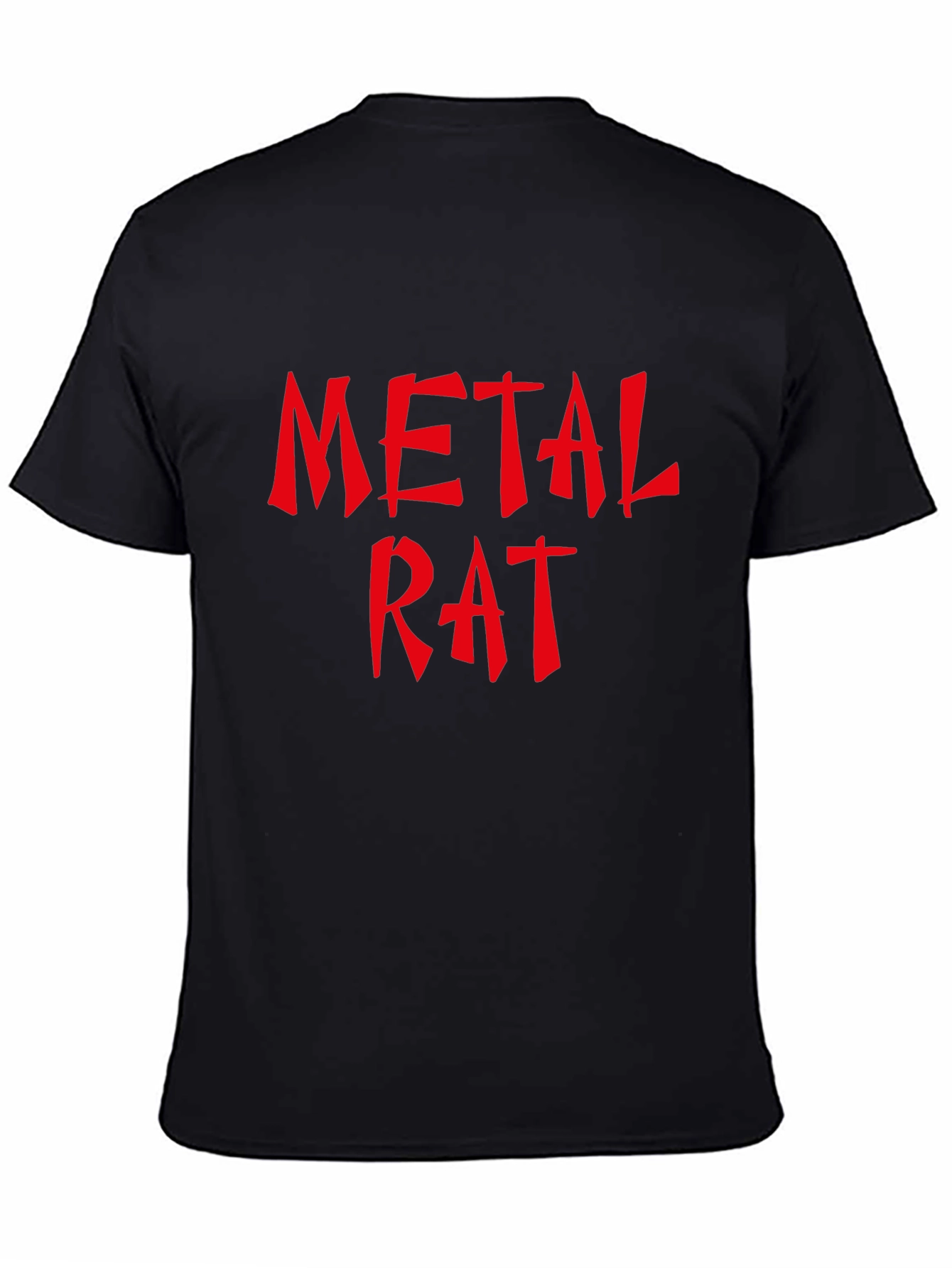 Metal Rat Graphic Black T-Shirt