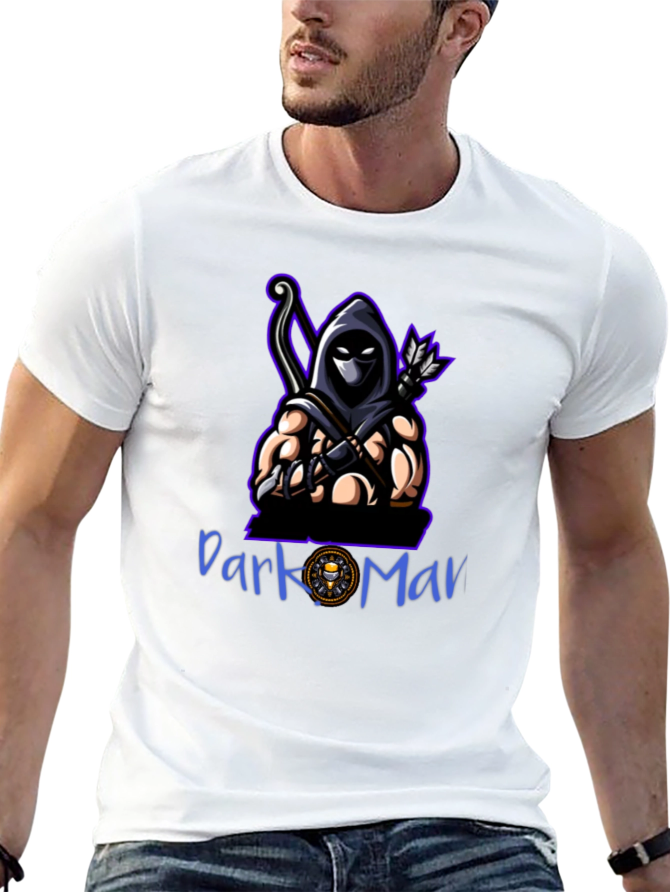 Dark Warrior Graphic Tee - Cool Gamer Shirt