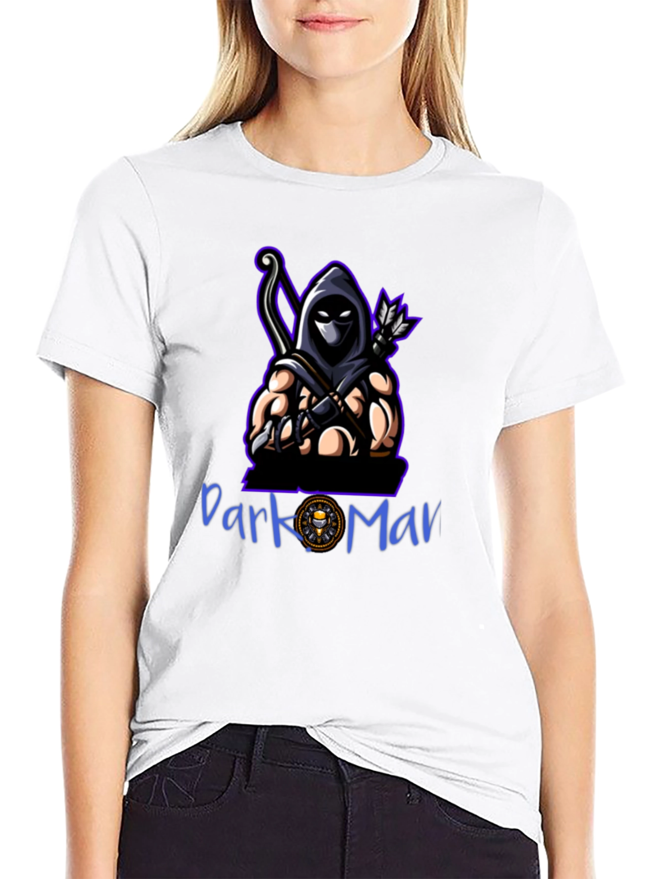 Dark Warrior Graphic Tee - Cool Gamer Shirt