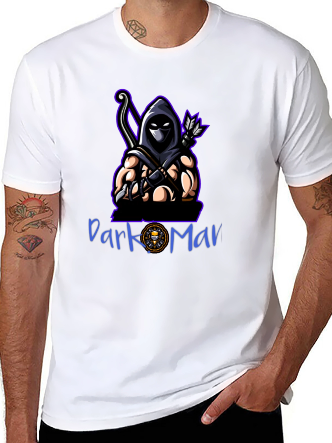 Dark Warrior Graphic Tee - Cool Gamer Shirt