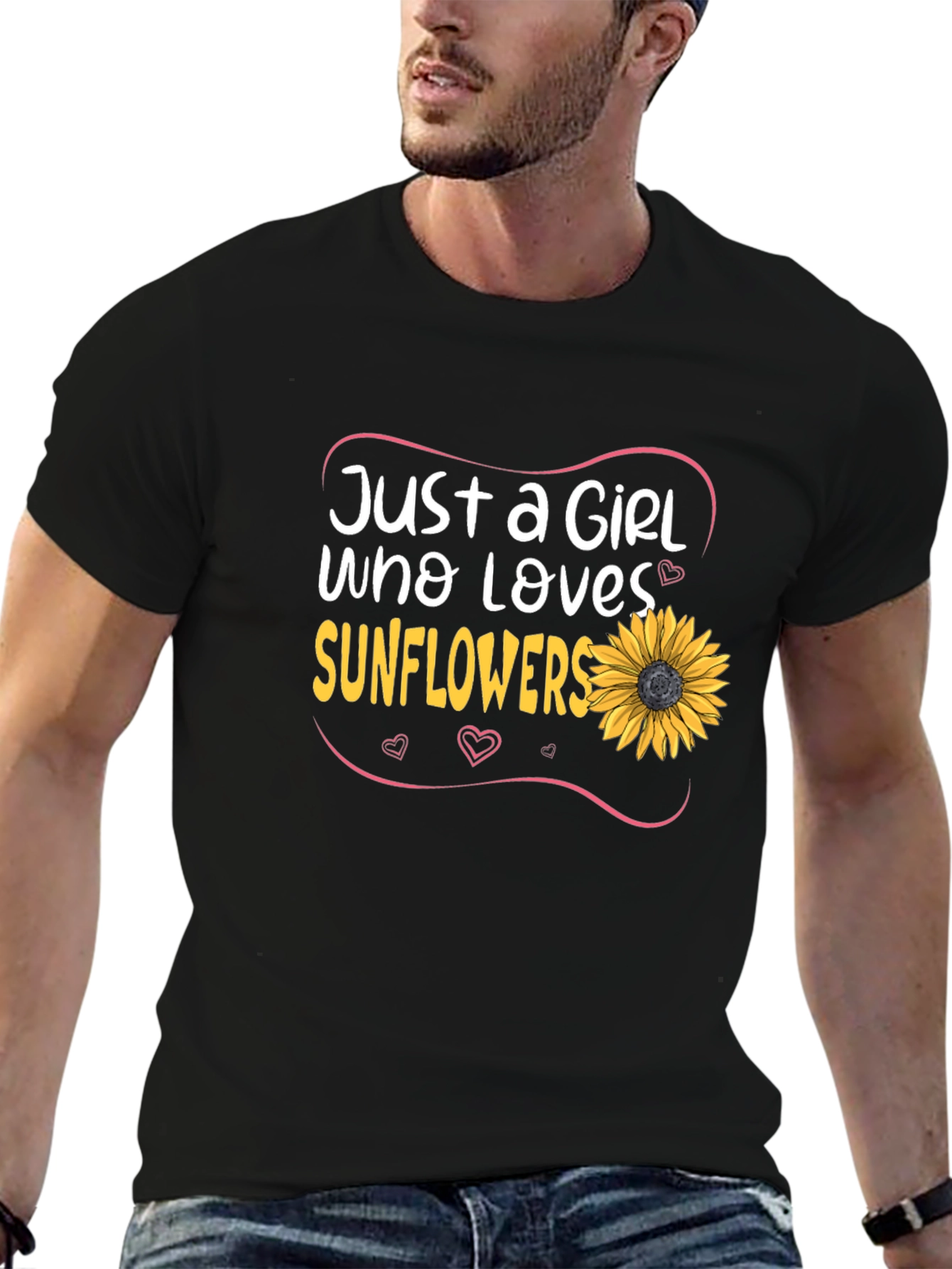 Just a Girl Who Loves Sunflowers T-Shirt