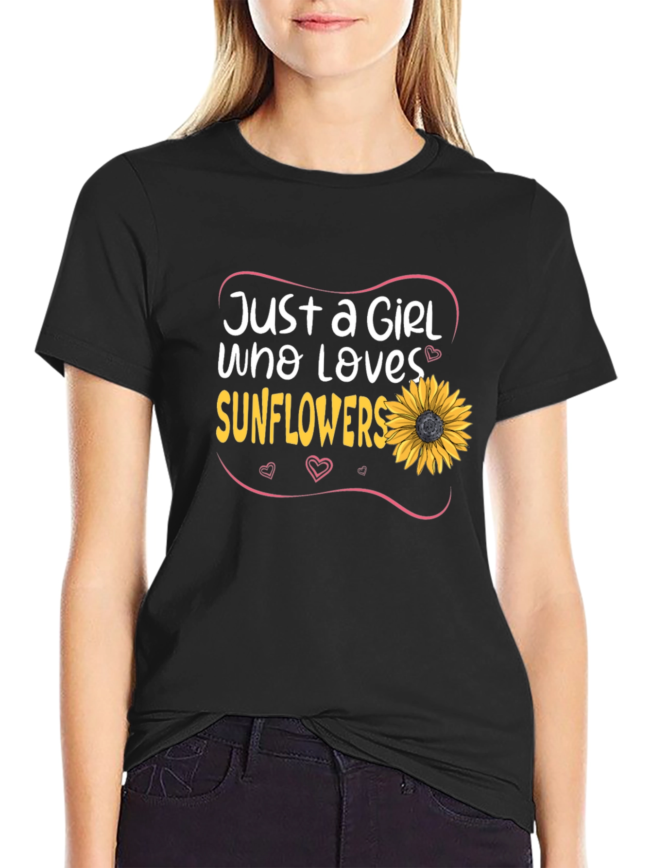 Just a Girl Who Loves Sunflowers T-Shirt