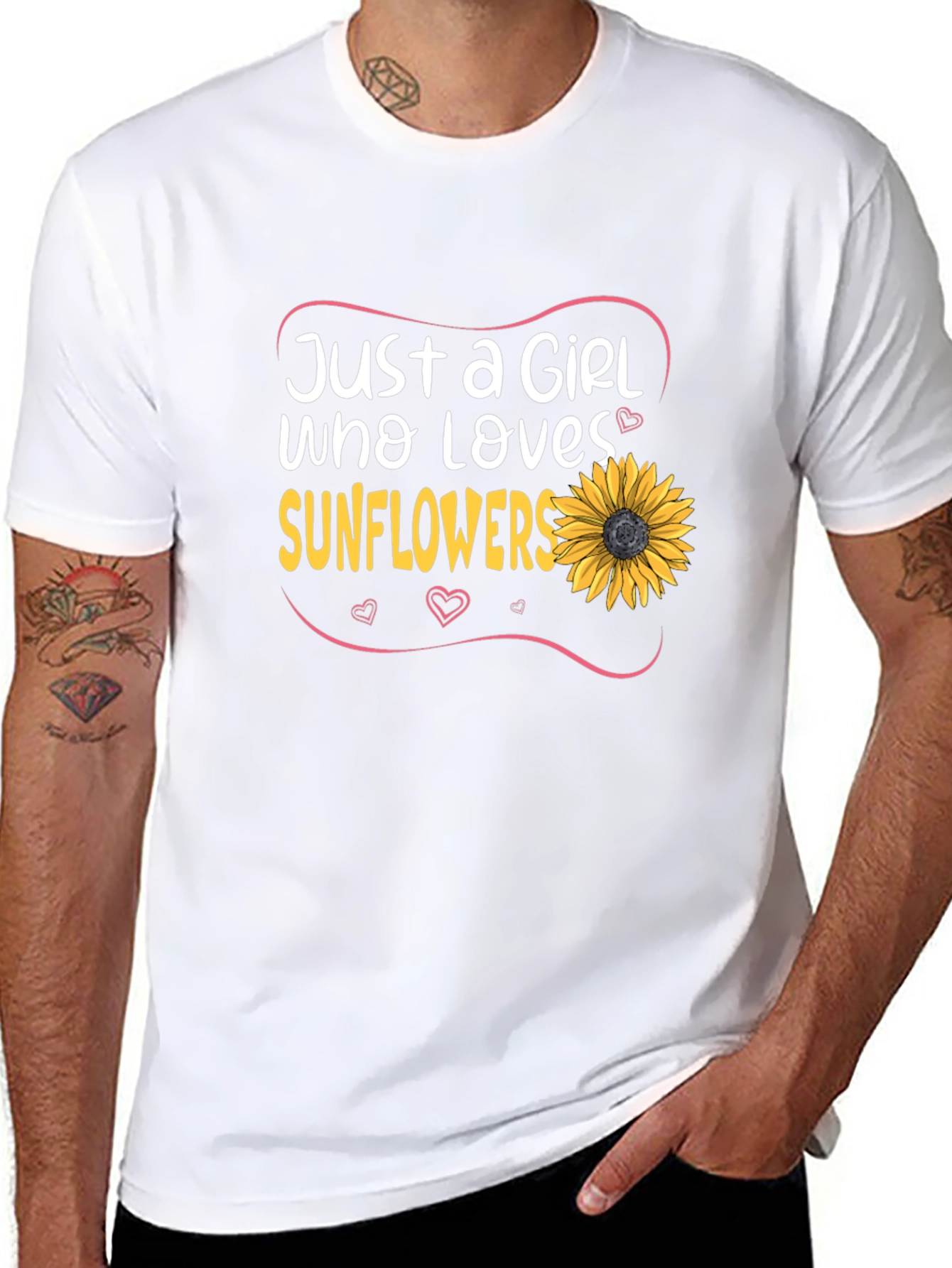 Just a Girl Who Loves Sunflowers T-Shirt