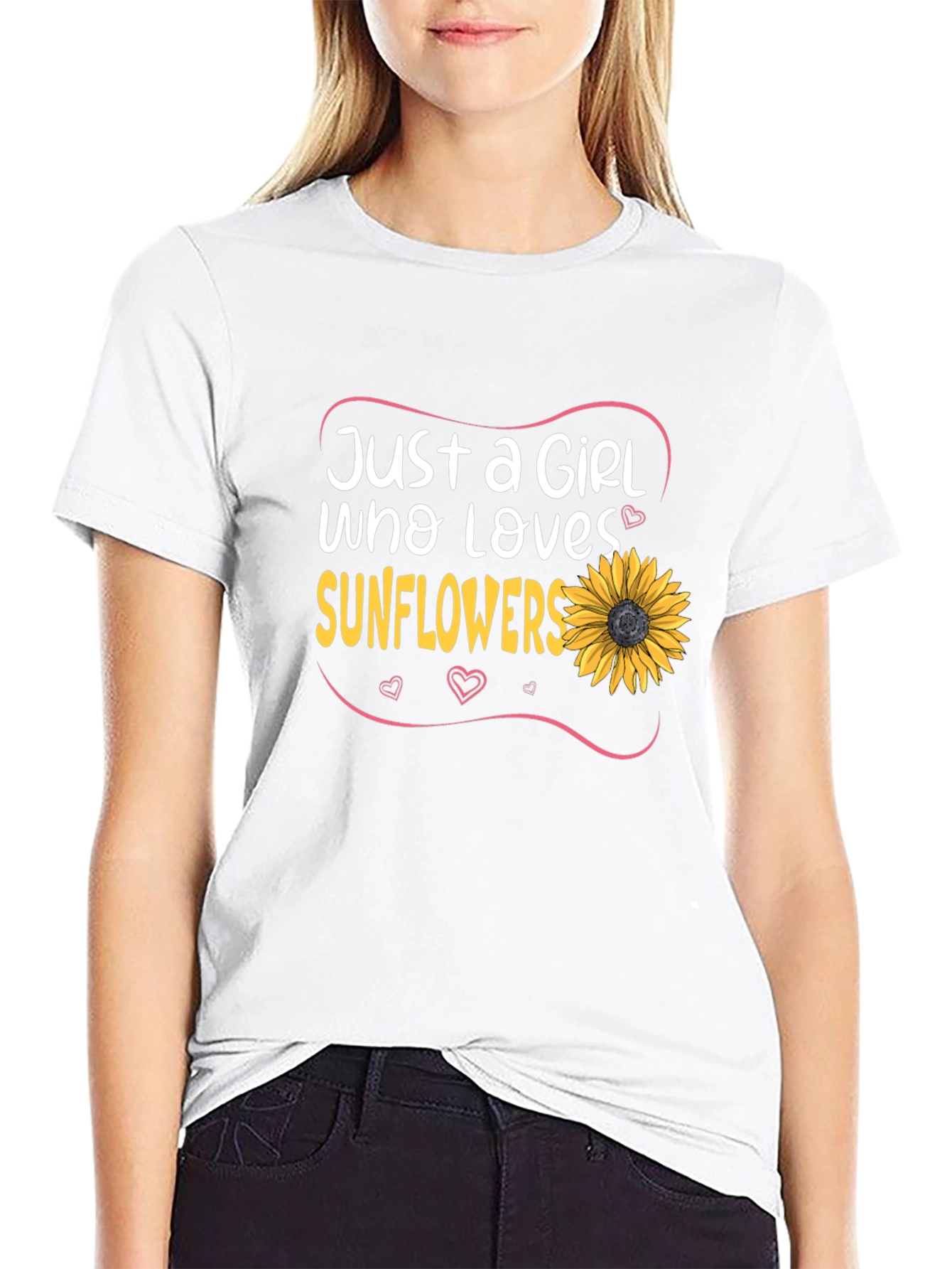 Just a Girl Who Loves Sunflowers T-Shirt