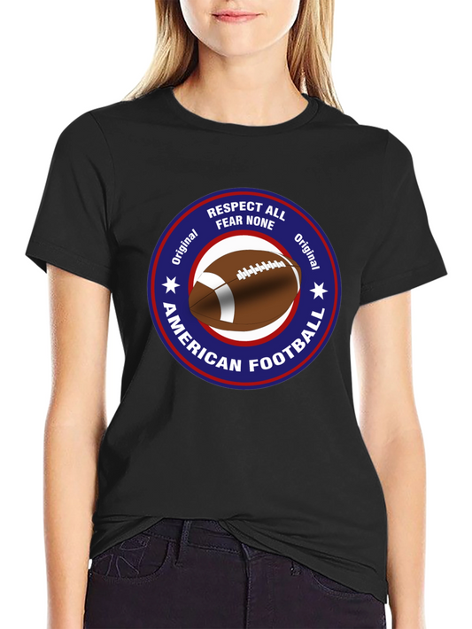 American Football Respect All Fear None Graphic Tee
