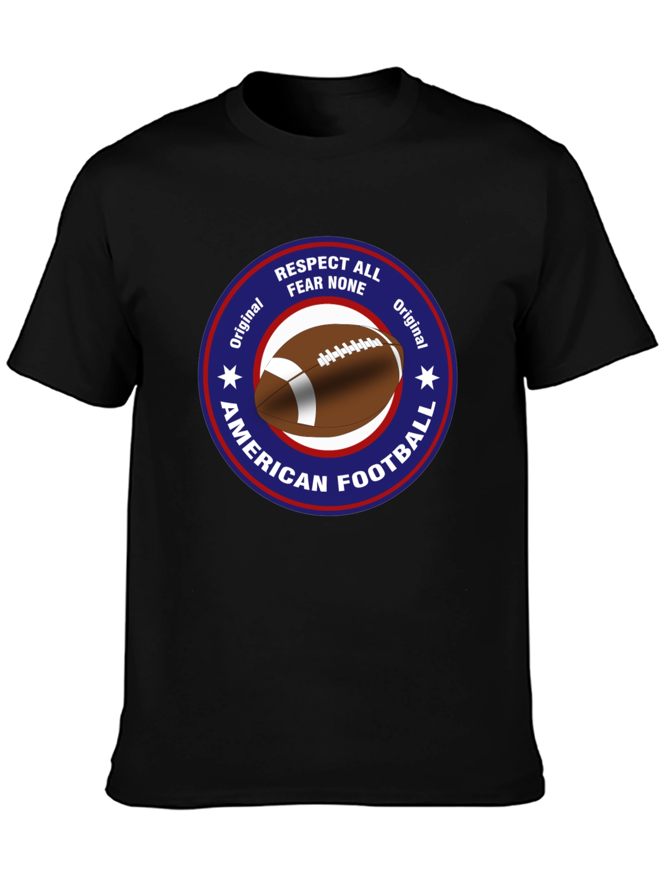 American Football Respect All Fear None Graphic Tee
