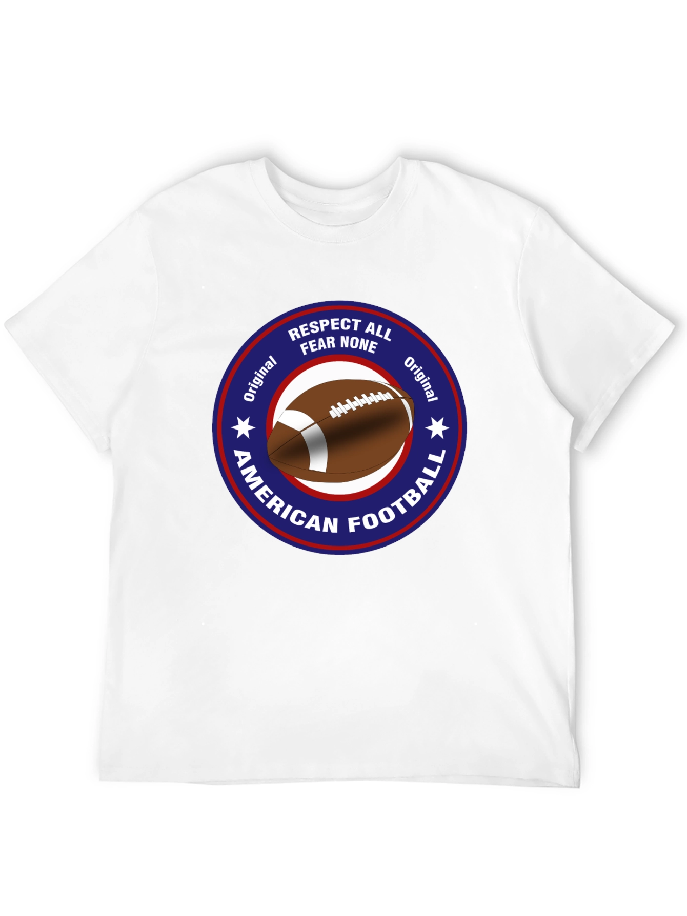 American Football Respect All Fear None Graphic Tee