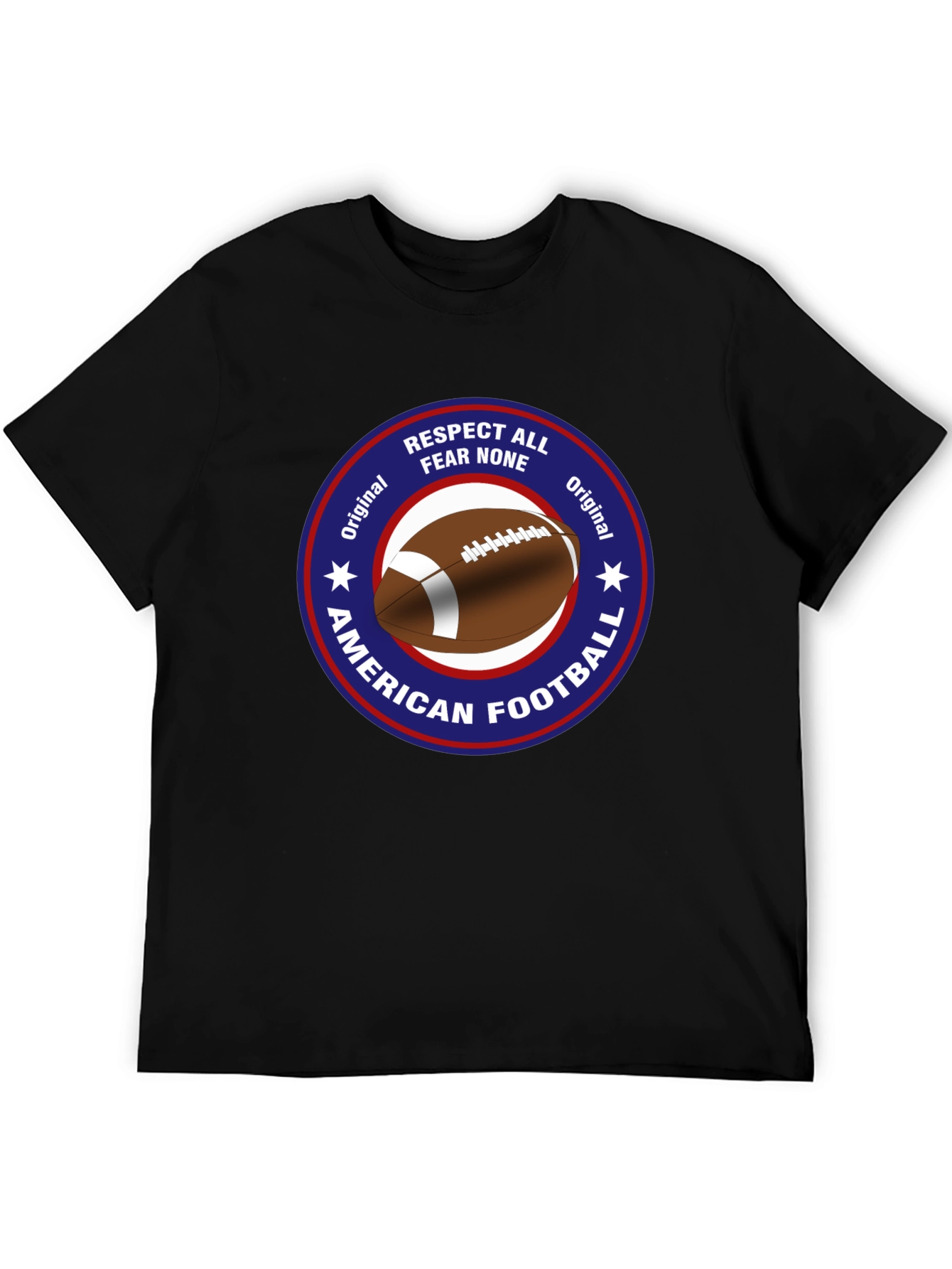 American Football Respect All Fear None Graphic Tee