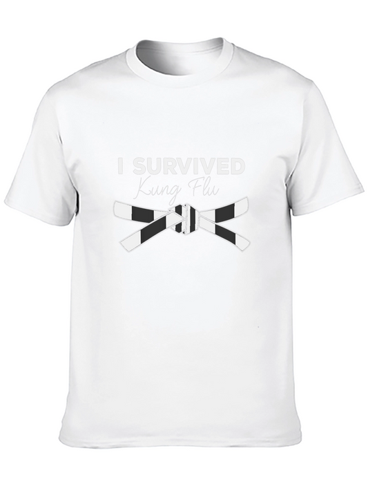 I Survived Kung Flu Graphic T-Shirt - Martial Arts Humor