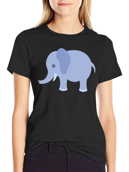 Cute Elephant Graphic T-Shirt - Casual Comfort