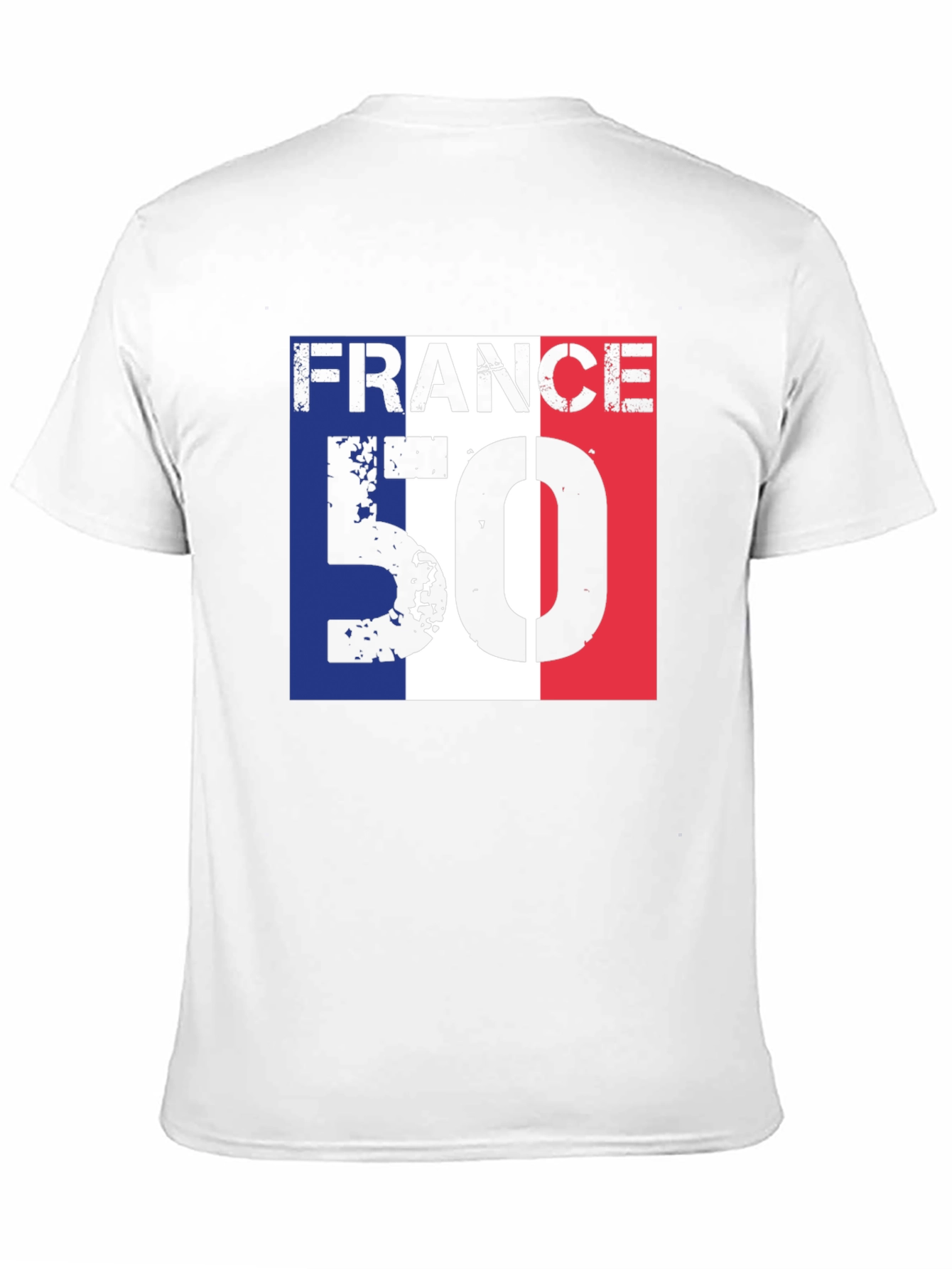 France 50 T-Shirt - Distressed Design