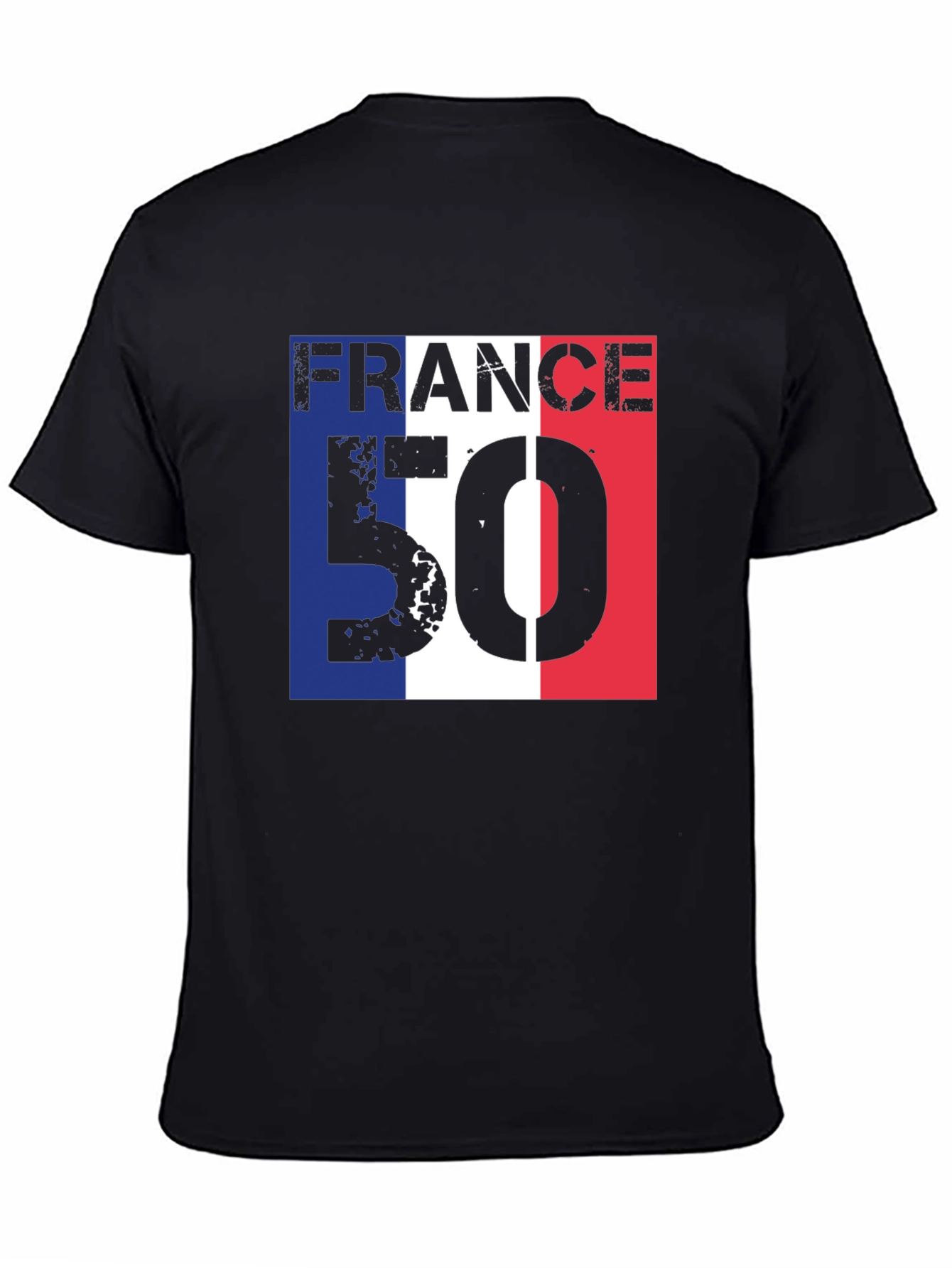 France 50 T-Shirt - Distressed Design