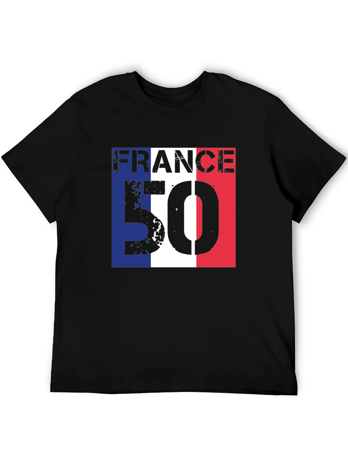 France 50 T-Shirt - Distressed Design