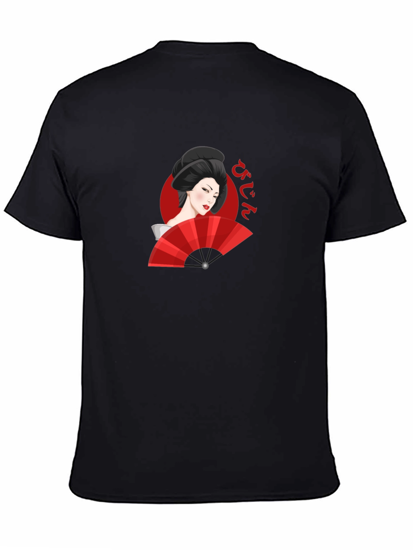 Geisha Graphic Black T-Shirt