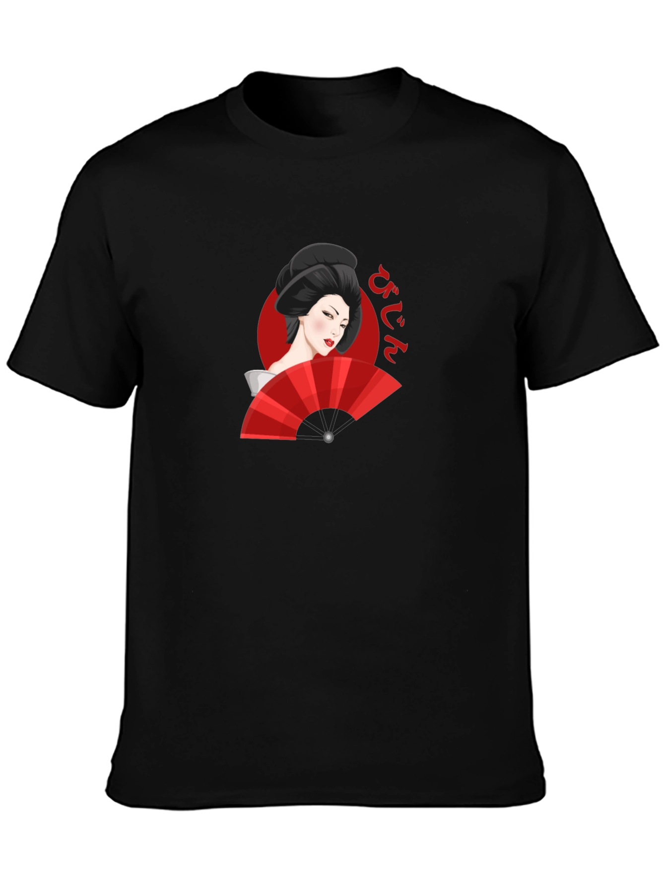 Geisha Graphic Black T-Shirt