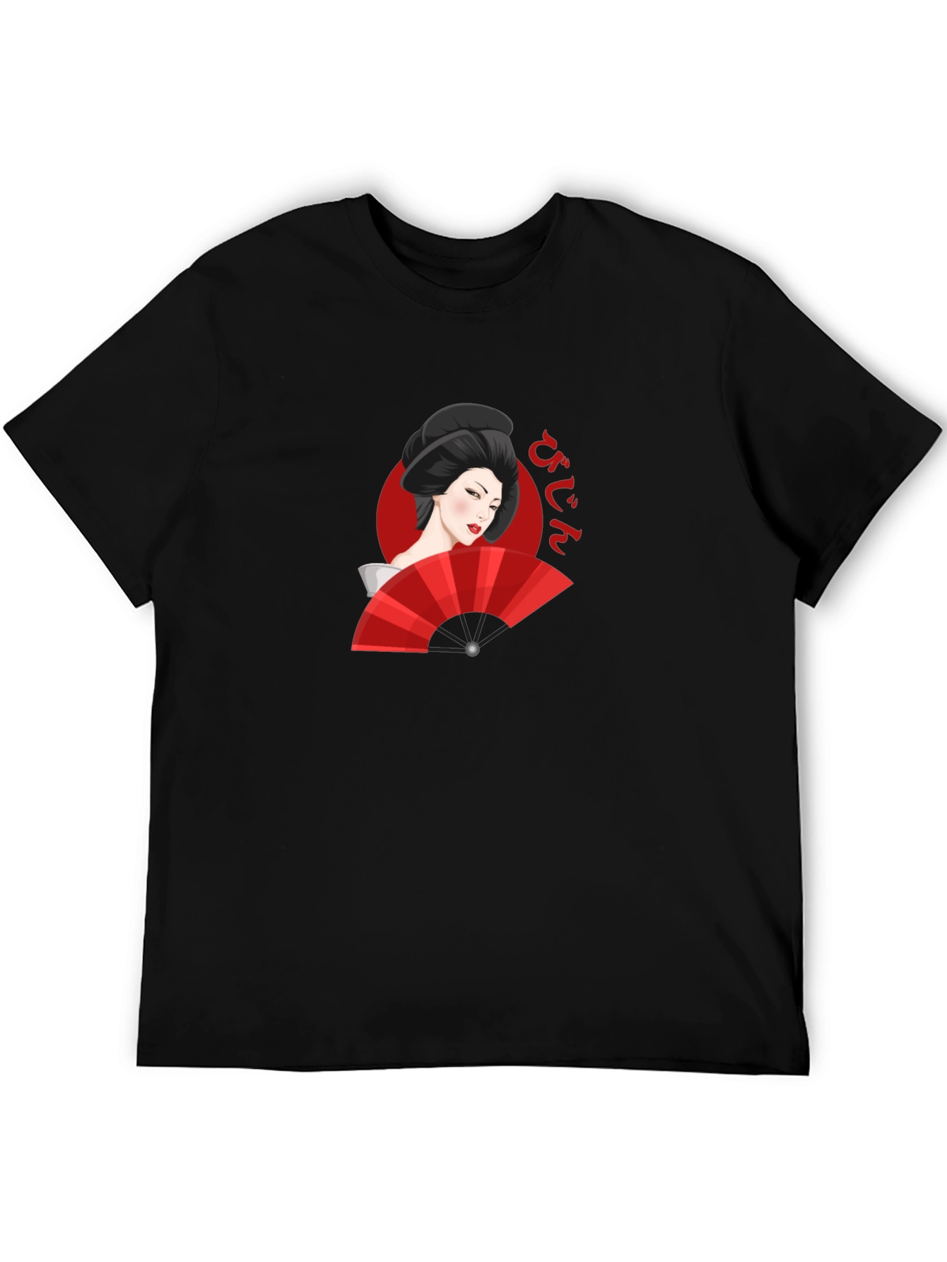 Geisha Graphic Black T-Shirt
