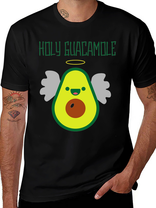 Holy Guacamole Funny Avocado Angel Graphic Tee