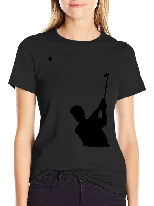 Golf Silhouette Tee - Stylish Black Golfing T-Shirt