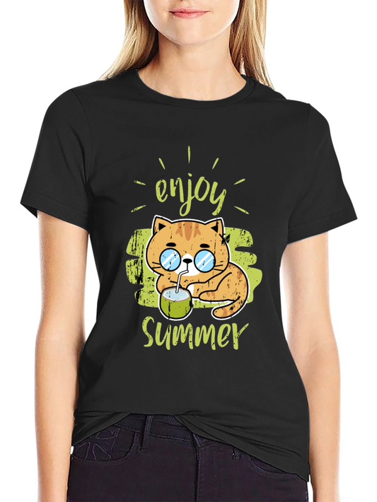 Enjoy Summer Cat Tee