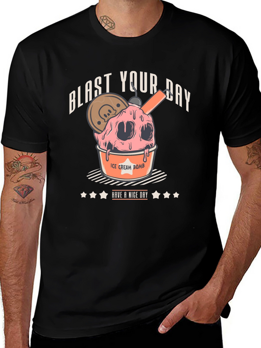 Blast Your Day Ice Cream Bomb Graphic Tee