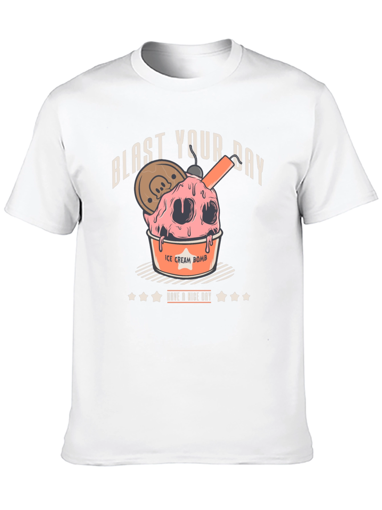 Blast Your Day Ice Cream Bomb Graphic Tee