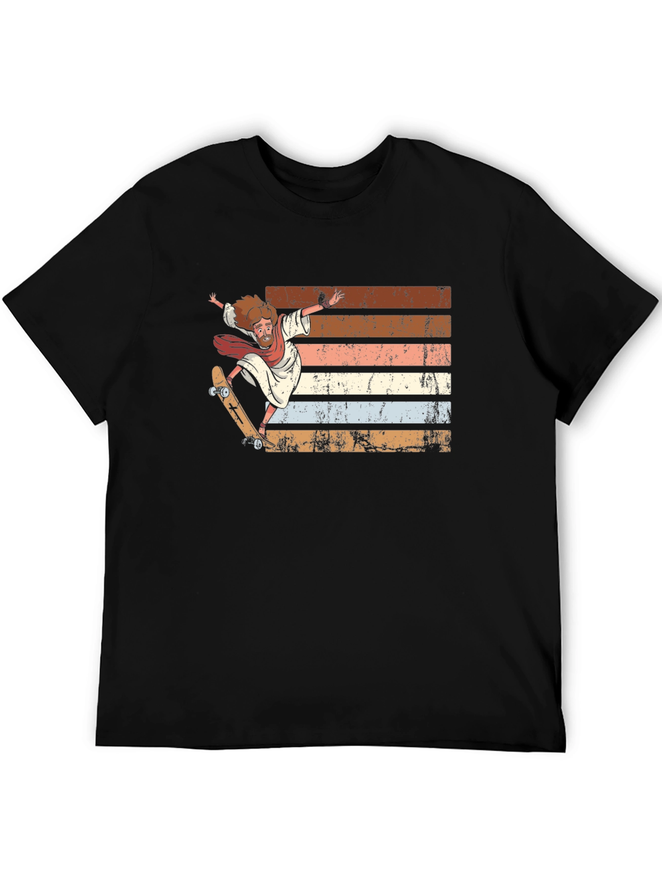 Skateboarding Jesus Graphic Tee