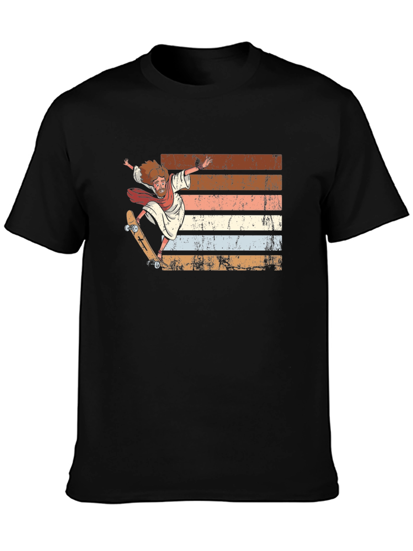 Skateboarding Jesus Graphic Tee