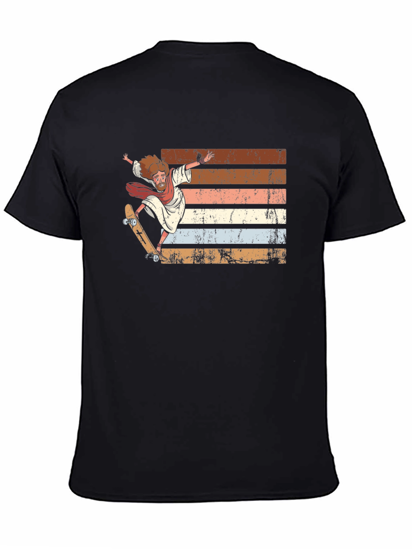 Skateboarding Jesus Graphic Tee