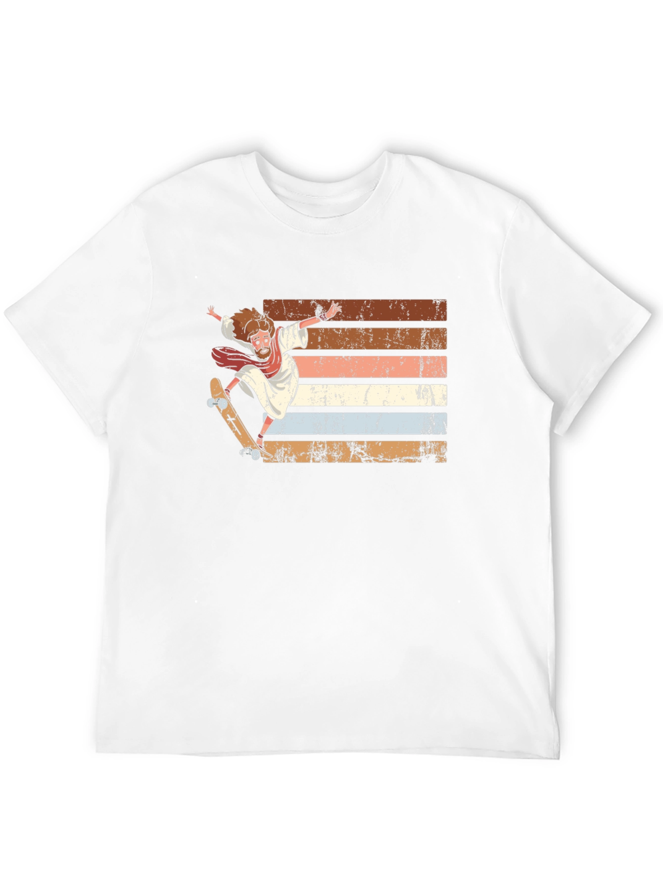 Skateboarding Jesus Graphic Tee