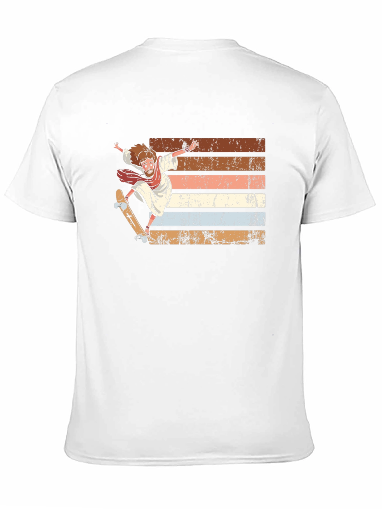 Skateboarding Jesus Graphic Tee
