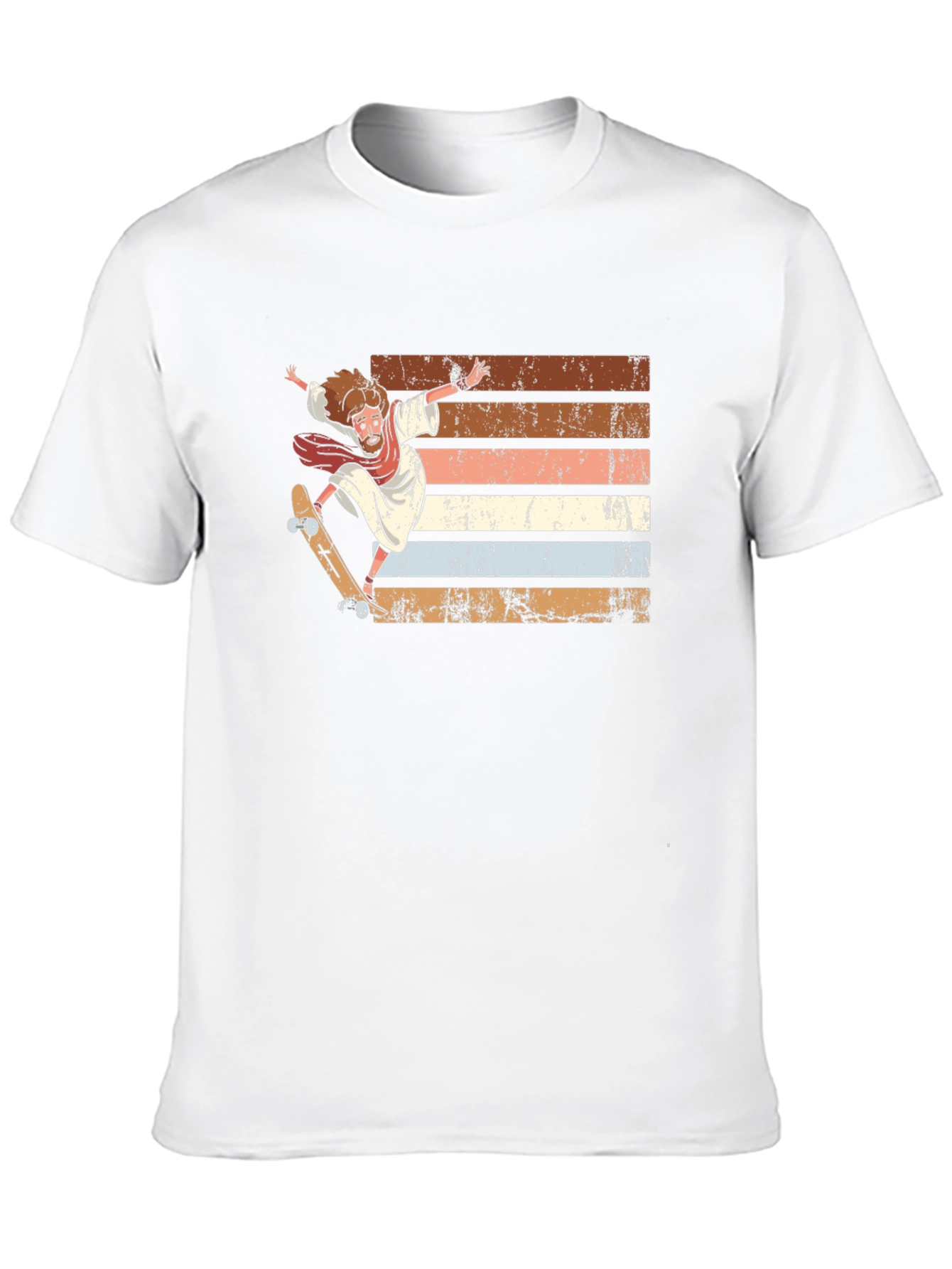 Skateboarding Jesus Graphic Tee